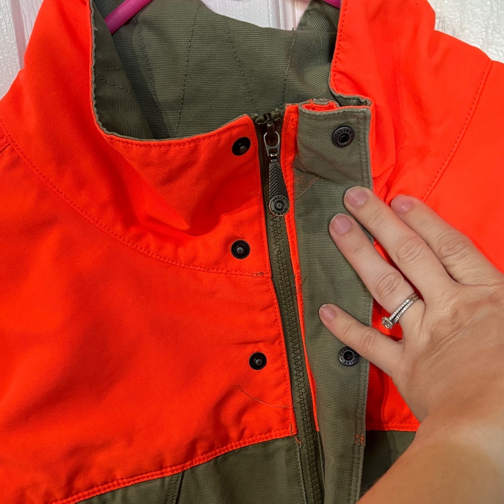 Under Armour Bright Orange and Olive Jacket - Picture 2 of 7